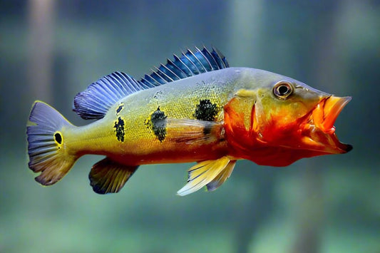 PEACOCK BASS *FOGO* (Cichla Marinae) 6+" "ULTRA RARE"