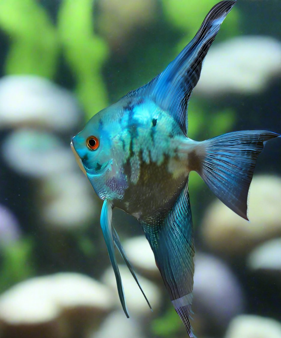Smokey Pinoy Blue Pinoy Angelfish For Sale Blue Albino Smokey