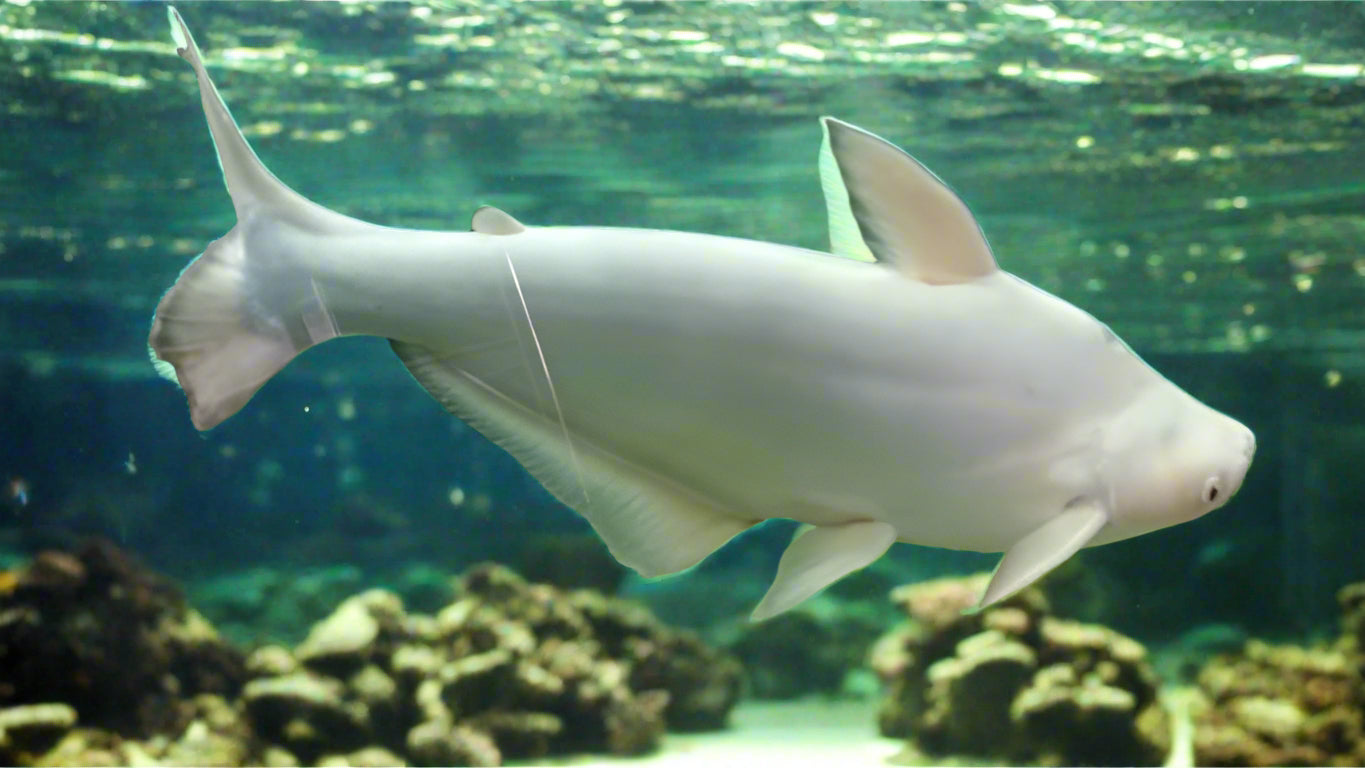 IRIDESCENT SHARK ALBINO (Pangasianodon hypophthalmus) 2404