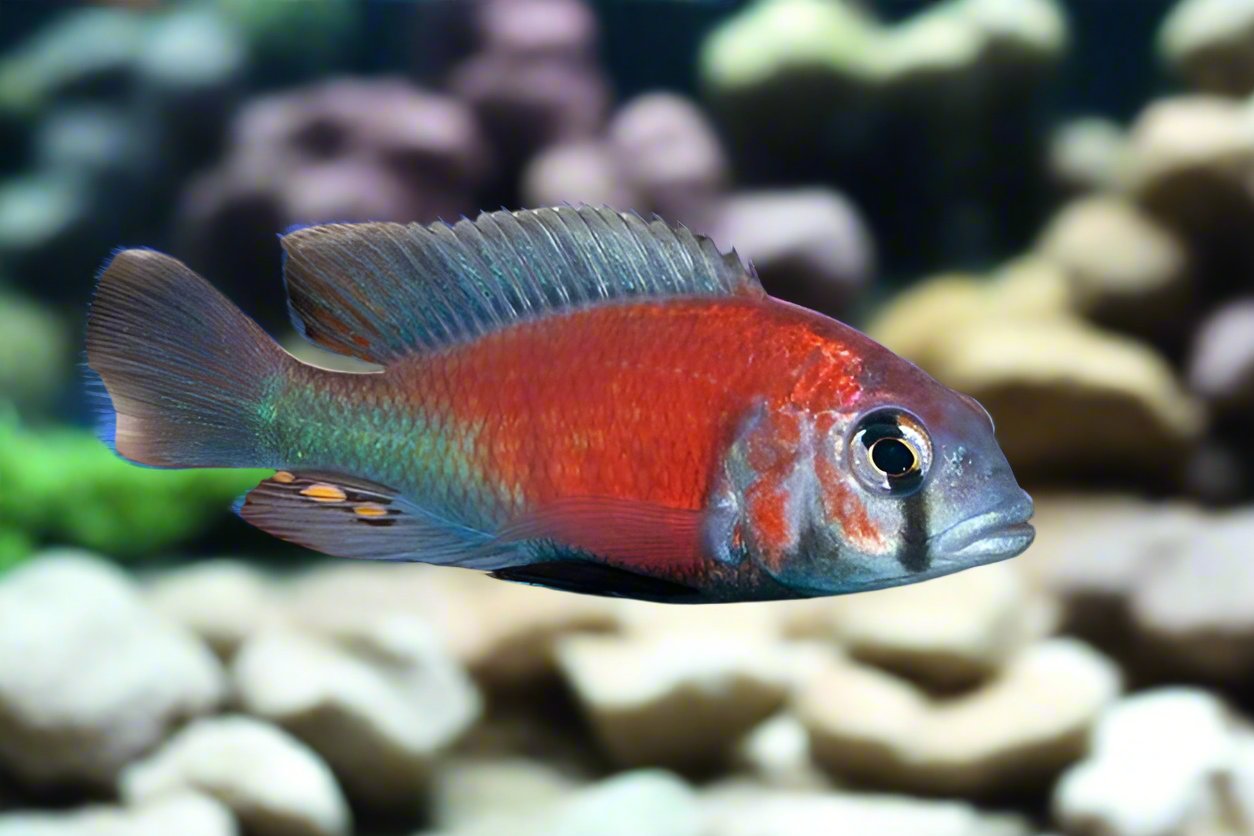 PTYOCHROMIS .SP "SALMON" (HIPPO POINT SALMON)