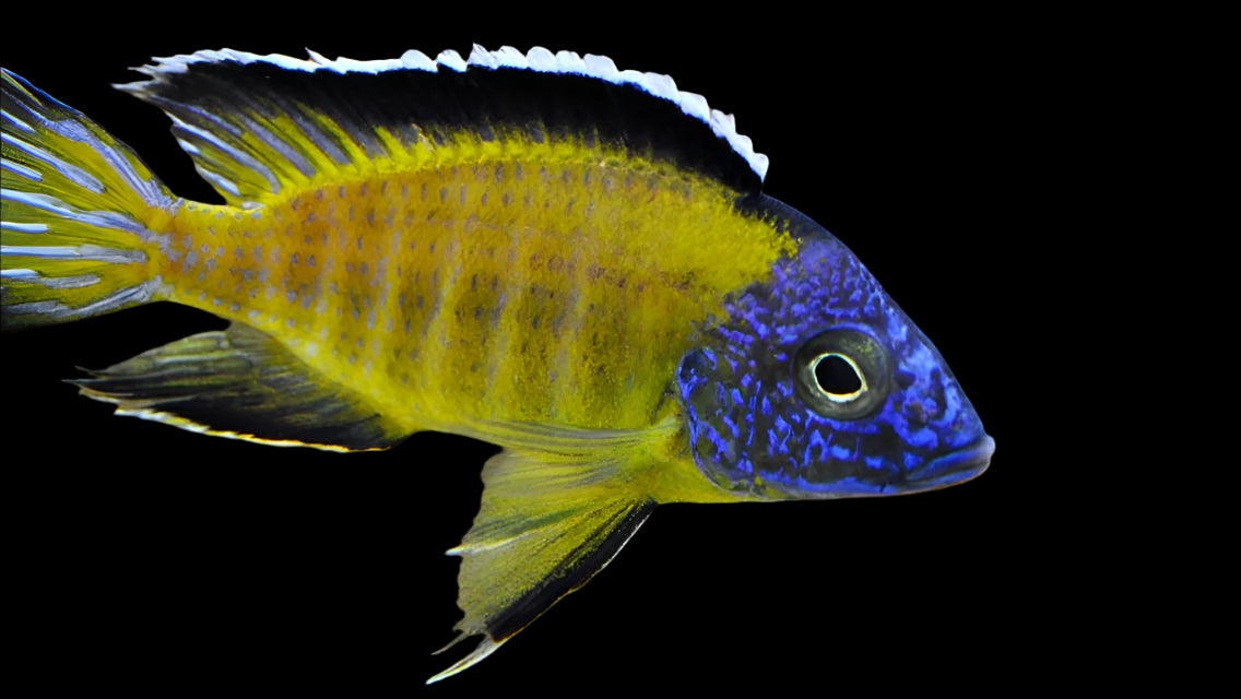 AULONOCARA STUARTGRANTI "STEVENI USISYA" (FLAVESCENT) HOUSEBRED F1 4" show male